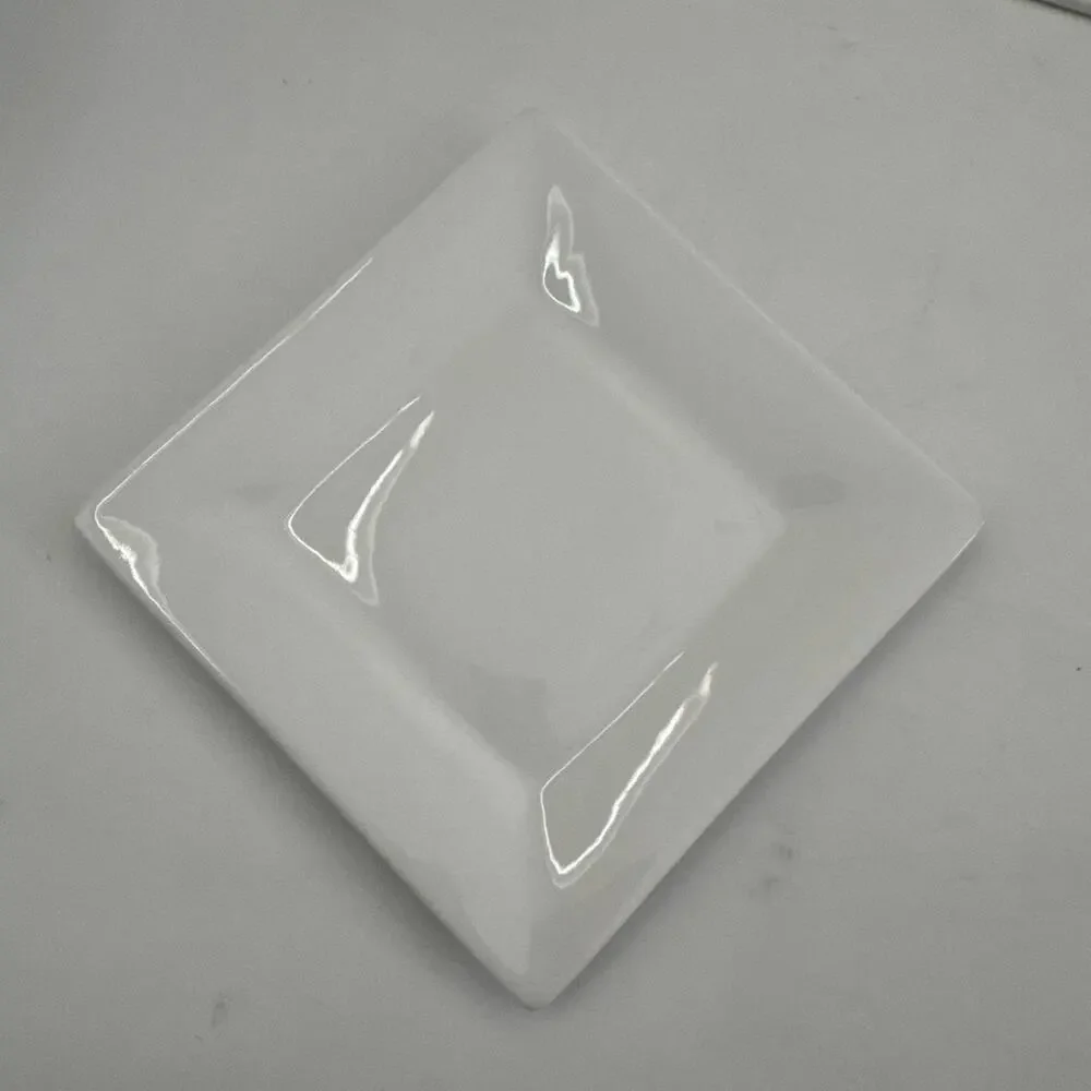 Set of 5 Crate & Barrel Square Appetizer Snack Plates 6